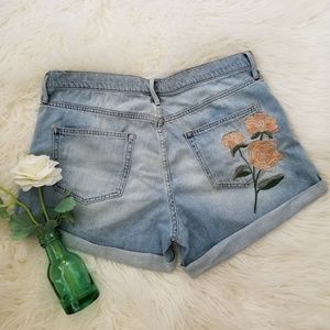 Gap Embroidered Jean Shorts